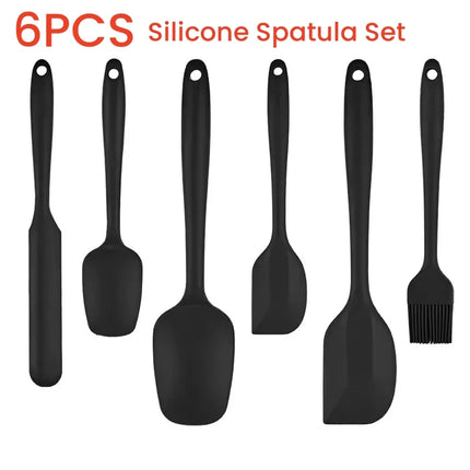Choice Silicone Spatula Set 6 Piece Nonstick For Cooks by zapcart