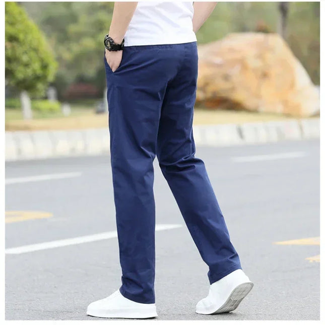 Mens Slim Fit Cotton Chino Pants CN Zhejiang Stretch by zapcart