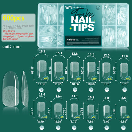 Nailpop Soft Gel X Nail Tips Full Cover Set For Home Mani by zapcart