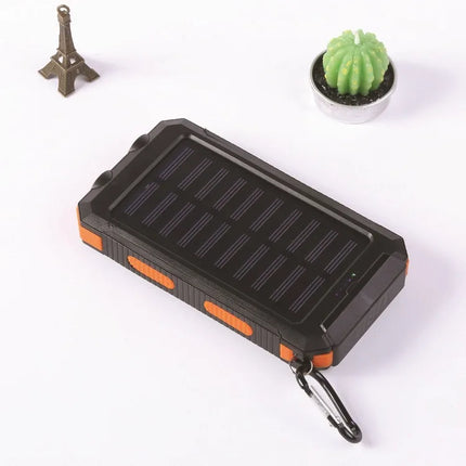 20000mAh Solar Power Bank Waterproof LED Outdoor Charger by zapcart