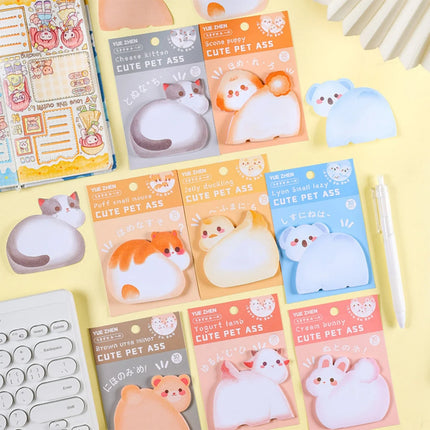 Choice Kawaii Animal Sticky Notes Special Shape Office Paper by zapcart