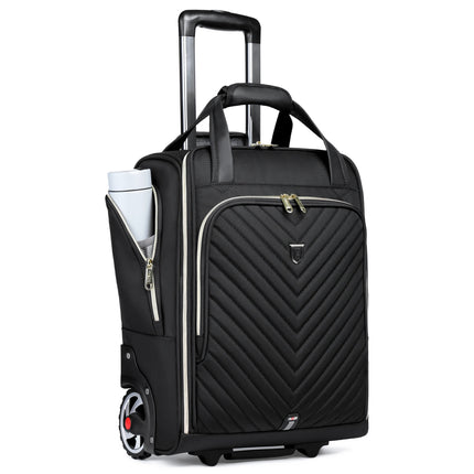 RUCYENCN 18 Inch Laptop Bag Wheeled Carry On for Women Men by zapcart