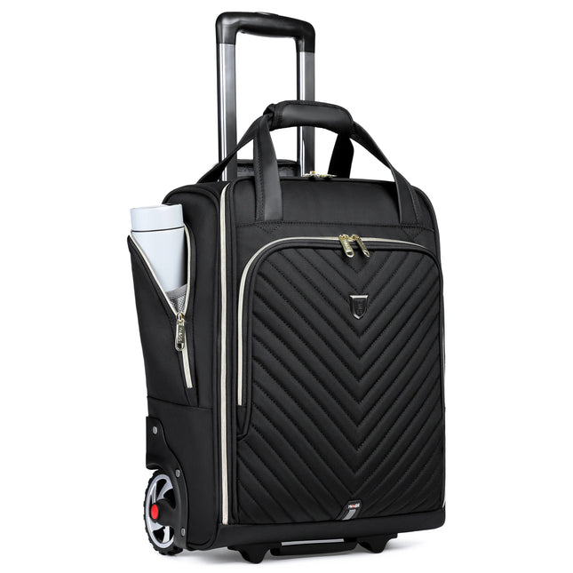 RUCYENCN 18 Inch Laptop Bag Wheeled Carry On for Women Men by zapcart