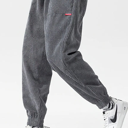 Zoyleircn Corduroy Sweatpants For Men Loose Fit Tech Fleece by zapcart