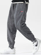 Zoyleircn Corduroy Sweatpants For Men Loose Fit Tech Fleece by zapcart