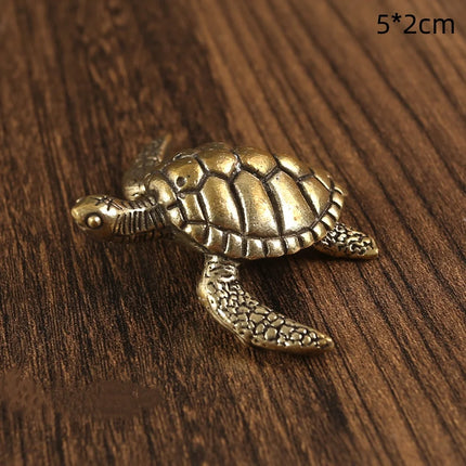 Choice Copper Turtle Statue Vintage Brass Desktop Feng Shui by zapcart