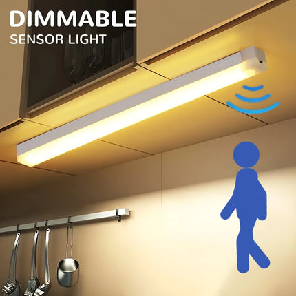 Wireless Motion Sensor Night Lamp 10-50cm | USB Rechargeable LED by zapcart