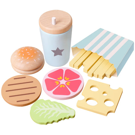 Wooden Kitchen Toy Set Educational Fruits And Veggies Kids by zapcart