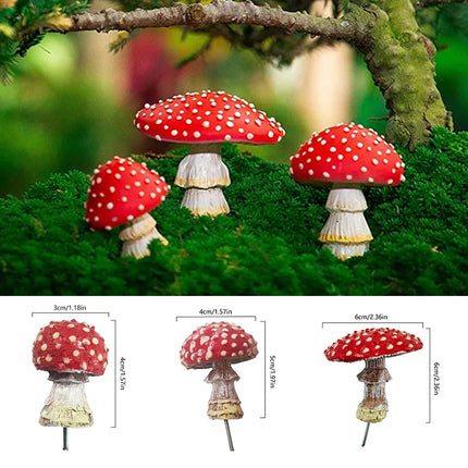 Choice Glow In The Dark Mini Mushroom Ornament Fairy Garden by zapcart