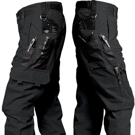 GHJQL Men Cargo Pants With Multi Pockets Durable Workwear by zapcart