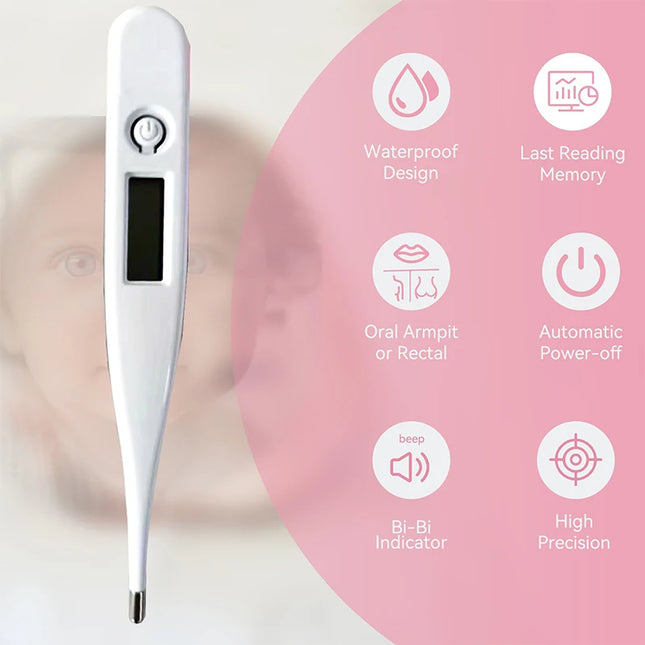 NEW Digital LCD Heating Oral Thermometer Tools Kids Baby Child Infant Temperature Measurement Electronic Clinical Thermometer by zapcart