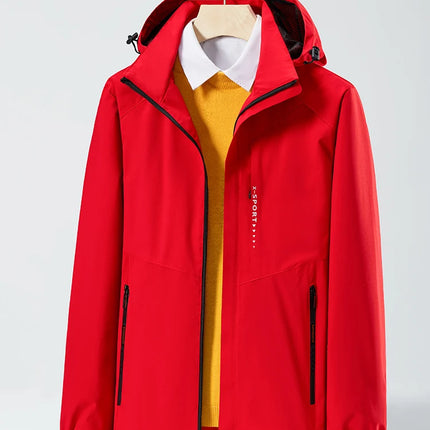 Anbican Unisex Outdoor Waterproof Windbreaker Hooded Jacket by zapcart