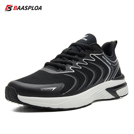 Baasploa Mens Running Shoes Lightweight Mesh Non Slip by zapcart