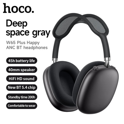 HOCO W65 Plus ANC Noise Cancelling Headphones for Sport by zapcart
