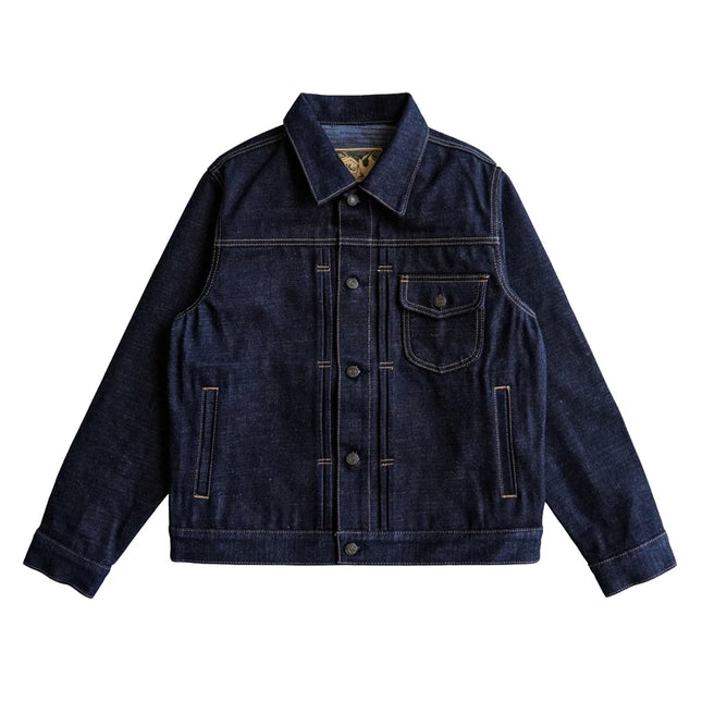 SauceZhan Men Selvedge Denim Jacket Sanforized 21Oz by zapcart