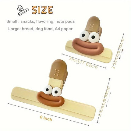 Creative Food Bag Sealing Clip Kitchen Storage Tool Plastic Refrigerator Snack Organizer Decorative Small Clips for Home Use by zapcart