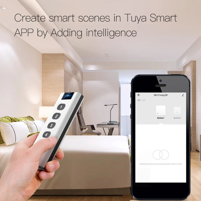 iHseno ZigBee Smart Scene Switch 1 to 4 Gang For Smart Home by zapcart