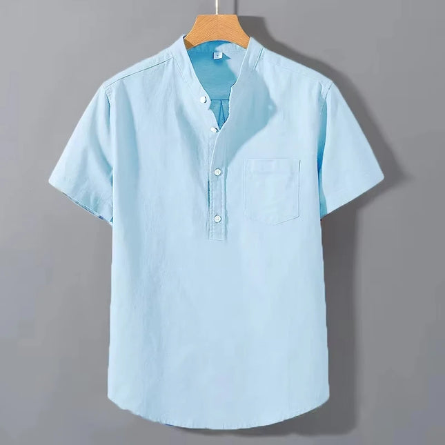 Animal Game Men Short Sleeve Tshirt Breathable Stand Collar by zapcart