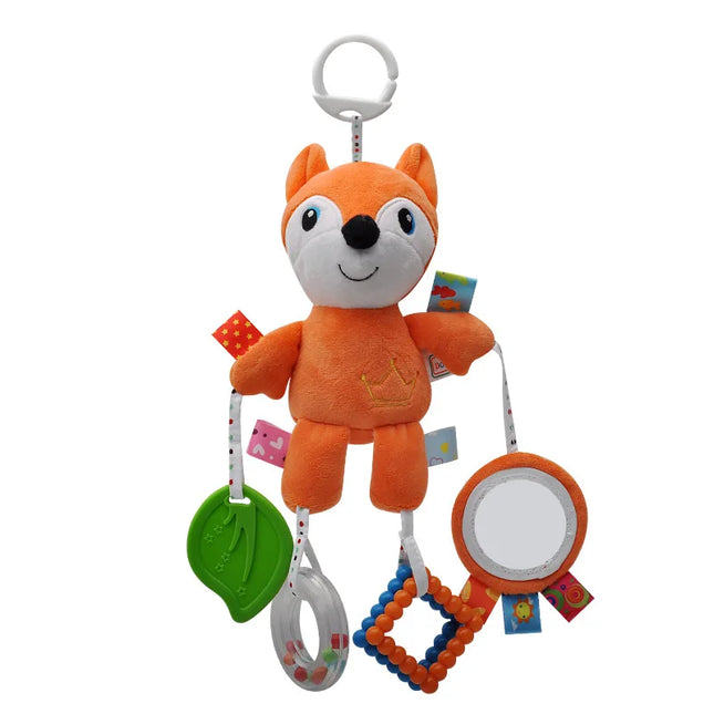 Baby Vehicle Mounted Cartoon Animal Soft Rattle Toy Infants by zapcart