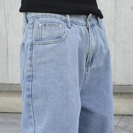 CN Guangdong Men Baggy Jeans Oversize Wide Leg Denim by zapcart