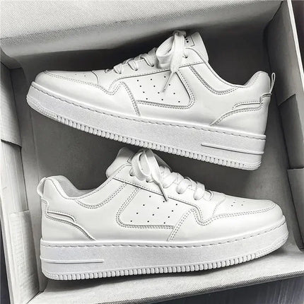 Choice Aerating Plate Shoes Men Platform White Sneakers by zapcart