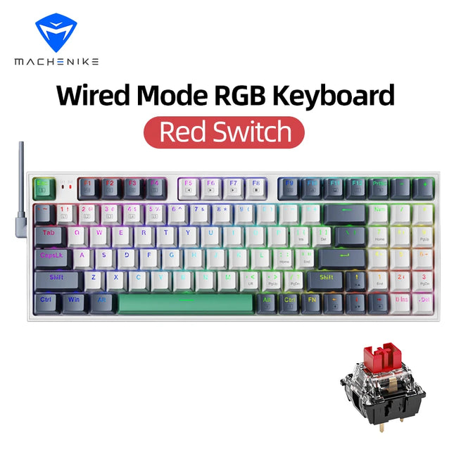 Machenike K500 Mechanical Keyboard Gaming HotSwappable by zapcart