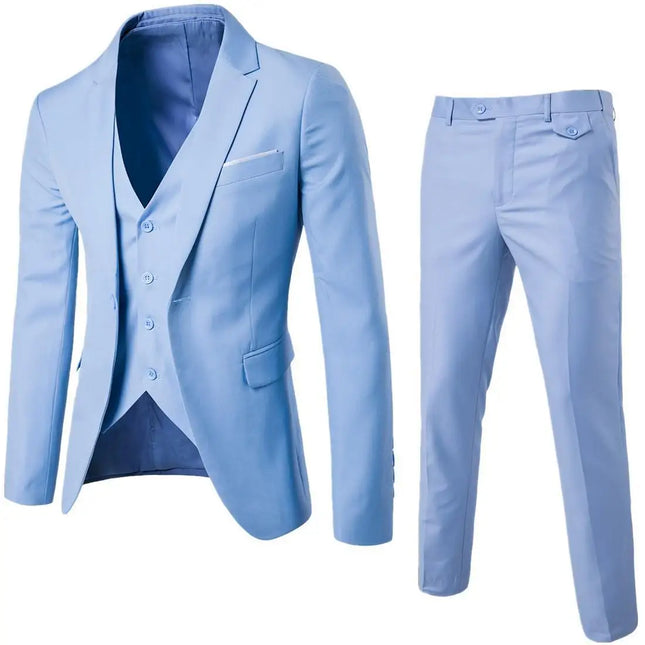 Naupang Four Seasons Mens Three Piece Suit With Waistcoat by zapcart