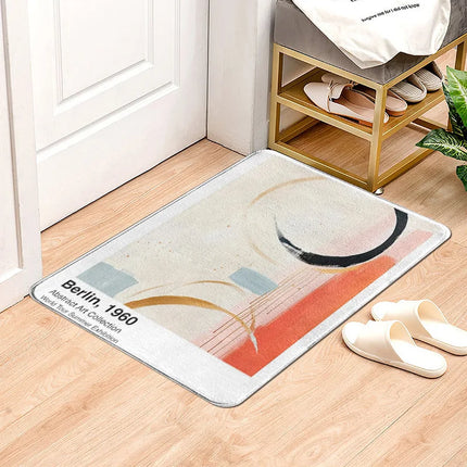 CN Fujian Morandi Abstract Door Mat Non Slip Absorbent Home by zapcart