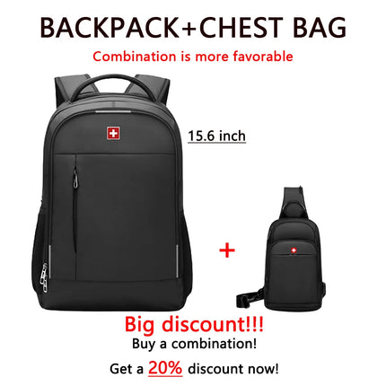 Swiss Military Men's Laptop Backpack 17 Inch Waterproof by zapcart