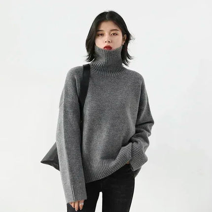 CHIC VEN Korean Womens Sweater Cozy Loose Knit Warm by zapcart