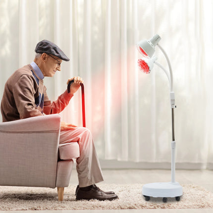 Electronic Infrared Heat Therapy Lamp Dual Heads Home Use by zapcart