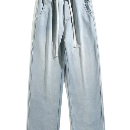 Anbican Fleece Lined Winter Mens Jeans Warm Straight Denim by zapcart