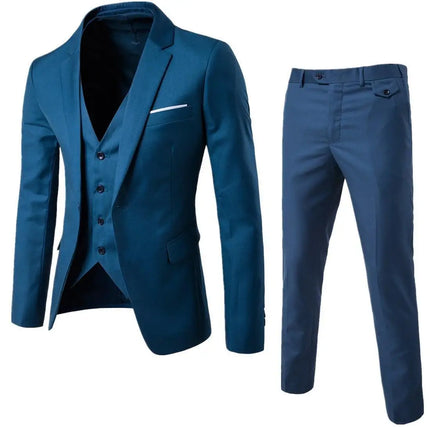 Naupang Four Seasons Mens Three Piece Suit With Waistcoat by zapcart