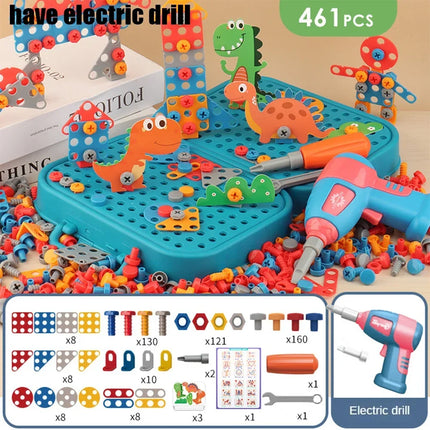 Kids Electric Drill Tool Set 3D Puzzle Educational Toy by zapcart