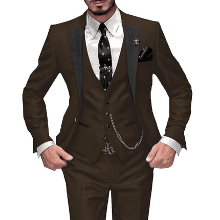 Solovedress Mens Slim Burgundy Tuxedo Wedding Suits by zapcart