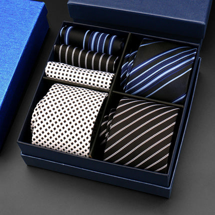 Mens Tie Hanky Set Burgundy Paisley Wedding Gift Box 3pcs by zapcart