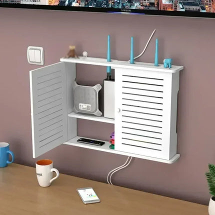 Dreamburgh Wall Mounted Router Shelf Living Room Storage by zapcart