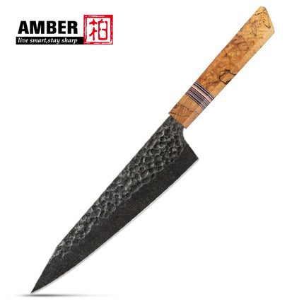 Japanese Knife Set 6pc for Home Cooks G10 Spalted Maple