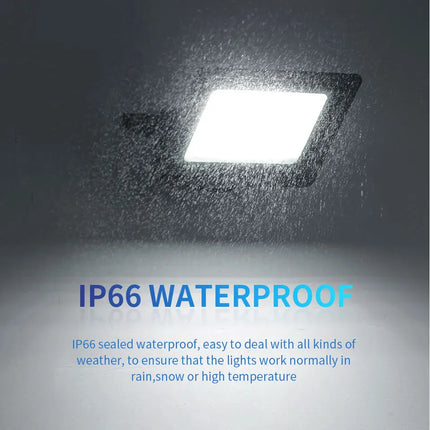 LED Flood Light PIR Motion Sensor IP66 Waterproof Garden by zapcart