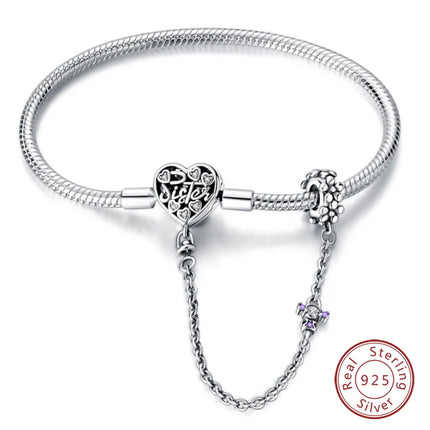 IQMAC Original Sterling Silver 925 Charm Bracelet For Women by zapcart