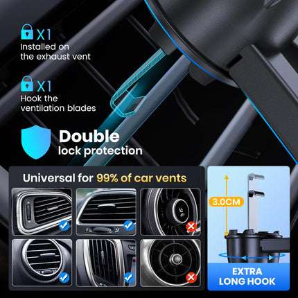 TOPK Car Phone Holder Gravity Clamp For All Phones Pro by zapcart