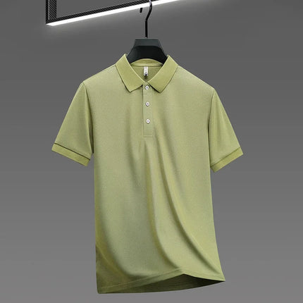 Zhejiang Choice Mens Solid Color Polo Shirt Breathable by zapcart
