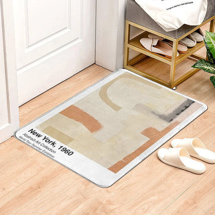 CN Fujian Morandi Abstract Door Mat Non Slip Absorbent Home by zapcart