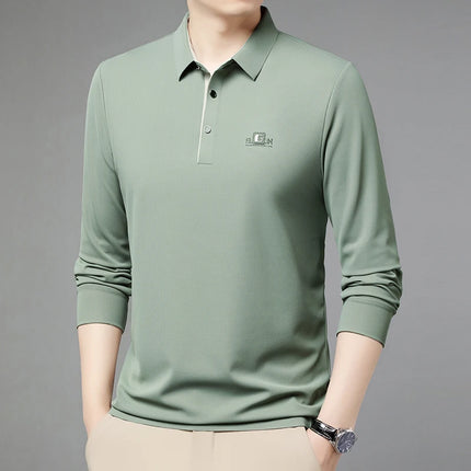 CN Zhejiang Mens Long Sleeve Polo Shirt Advanced Print by zapcart