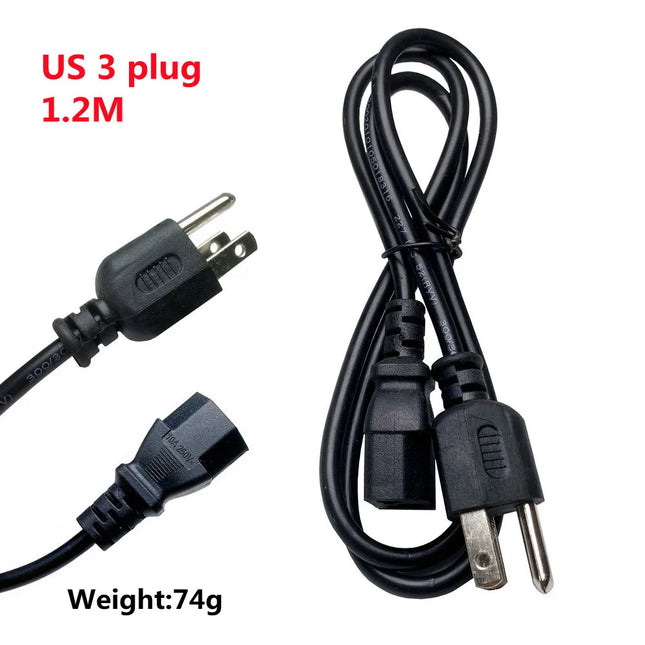 EU Power Cord Euro Plug C13 Extension Cable For PC Monitors by zapcart