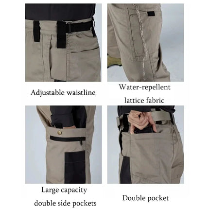 GHJQL Tactical Cargo Pants For Men Multi Pocket Durable by zapcart