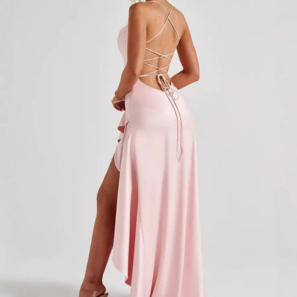 Women Elegant Bodycon Party Dress Maxi Spaghetti Strap by zapcart