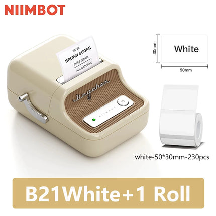 Niimbot B21 Mini Portable Thermal Label Printer For Home by zapcart