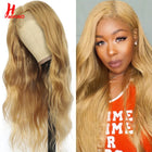 Hairugo Honey Blonde 4x4 Lace Closure Wig Body Wave Everyday by zapcart