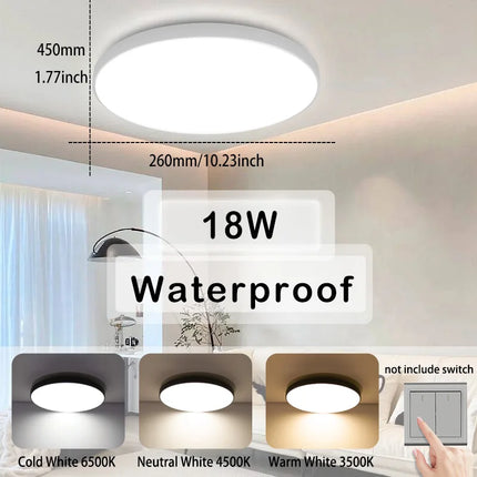 DIBILUN Waterproof LED Ceiling Light For Bathroom Kitchen by zapcart